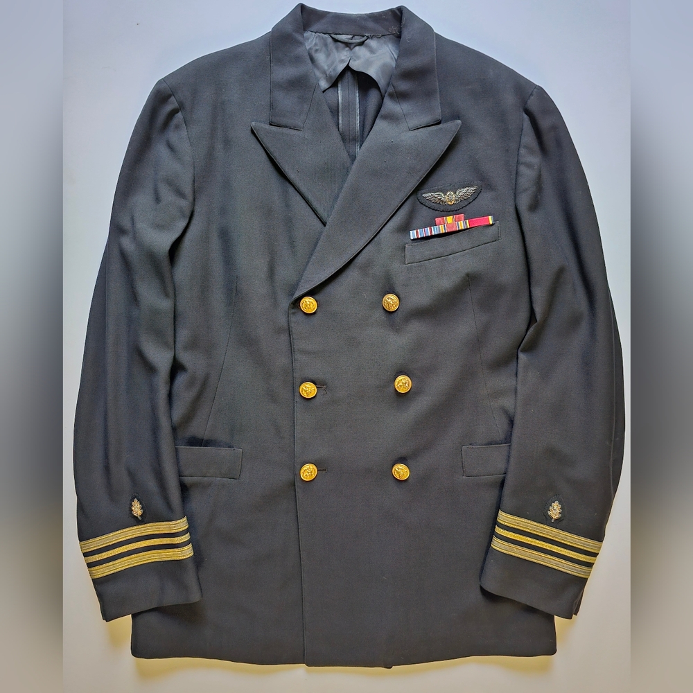 1940s Rare Hart Schaffner & Marx XL US Navy Dress Blue Jacket